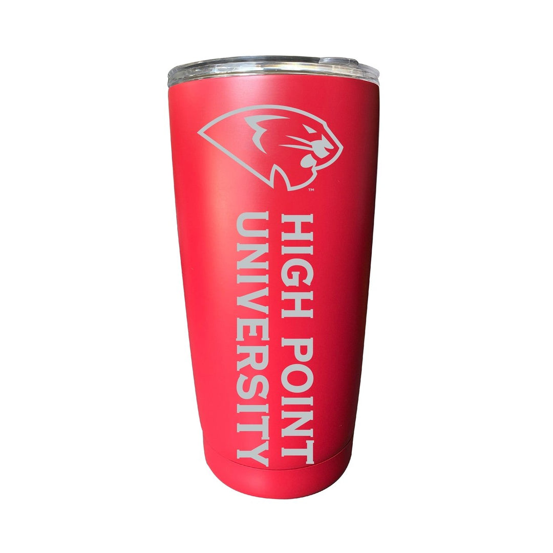 High Point University 16 oz Stainless Steel Etched Tumbler - Choose Your Color Image 4