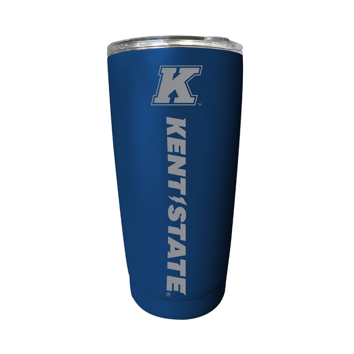 Kent State University 16 oz Stainless Steel Etched Tumbler - Choose Your Color Image 1