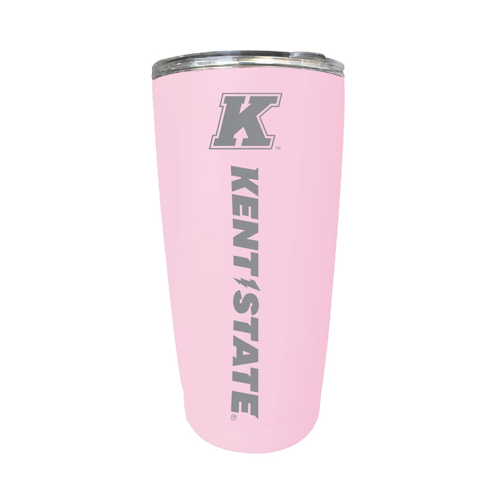 Kent State University 16 oz Stainless Steel Etched Tumbler - Choose Your Color Image 4