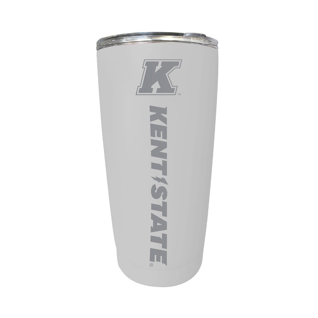 Kent State University 16 oz Stainless Steel Etched Tumbler - Choose Your Color Image 7