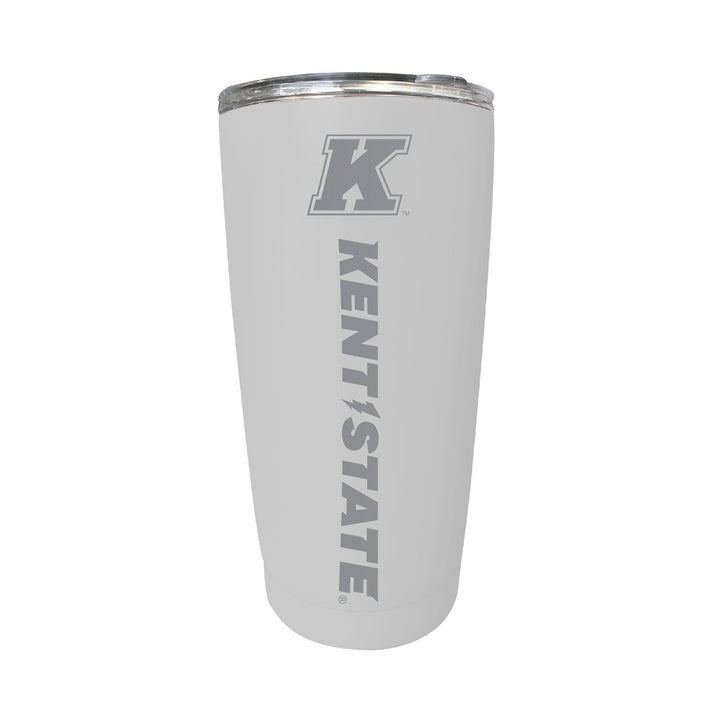 Kent State University 16 oz Stainless Steel Etched Tumbler - Choose Your Color Image 1