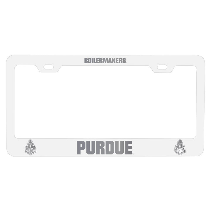 Purdue Boilermakers NCAA Laser-Engraved Metal License Plate Frame - Choose Black or White Color Image 4