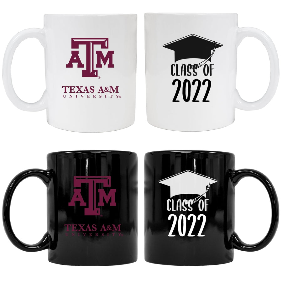 Texas AandM Aggies Grad Ceramic Coffee Mug White Image 1