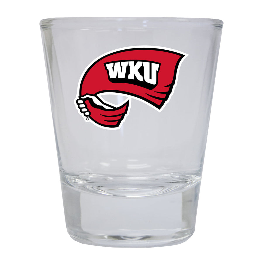 Western Kentucky Hilltoppers NCAA Legacy Edition 2oz Round Base Shot Glass Clear 4-Pack Image 1