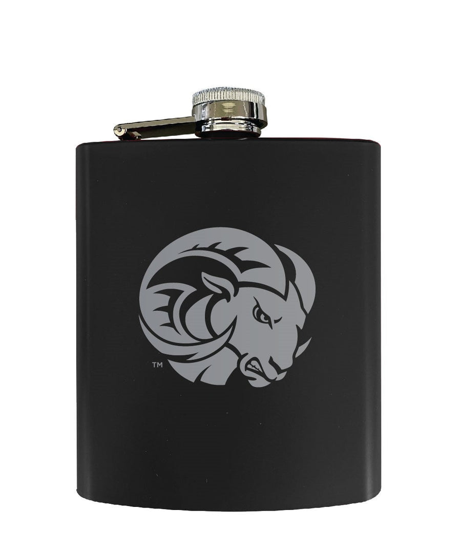 Winston-Salem State Stainless Steel Etched Flask - Choose Your Color Image 1