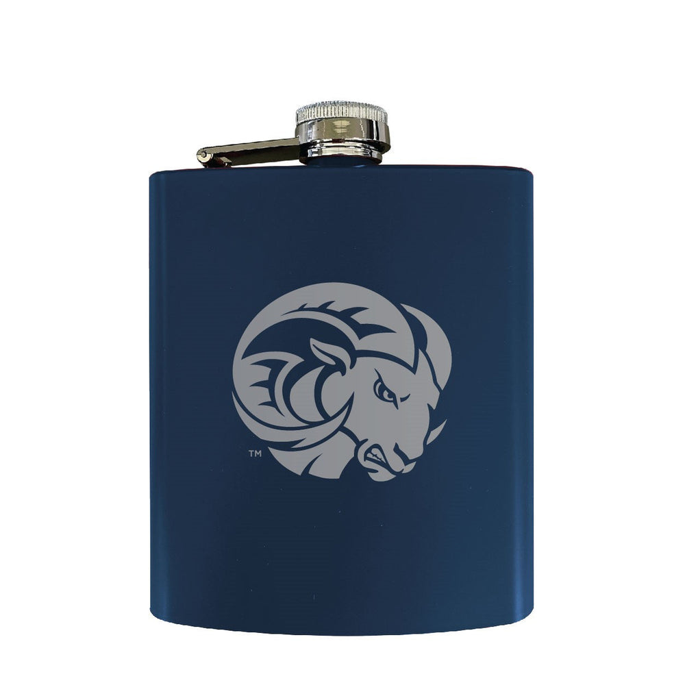 Winston-Salem State Stainless Steel Etched Flask - Choose Your Color Image 2