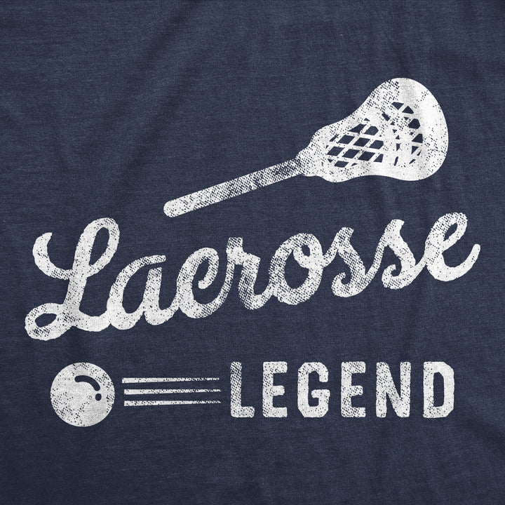 Womens Funny T Shirts Lacrosse Legend Sarcastic Sports Graphic Tee For Ladies Image 2