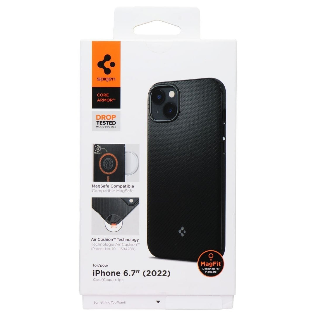 Spigen Core Armor MagFit Series Case for MagSafe for iPhone 14 Plus - Black Image 1