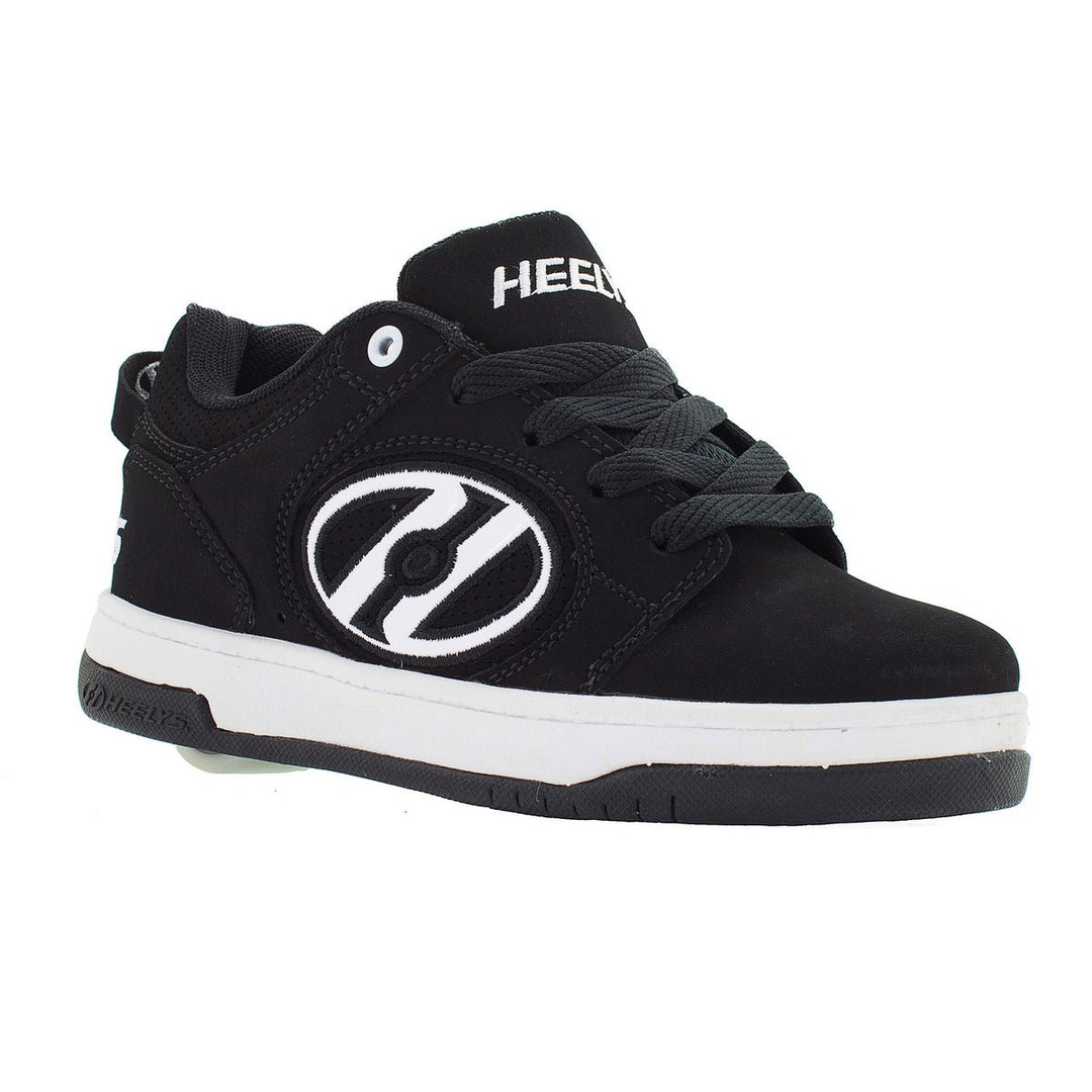 HEELYS Mens Voyager Wheeled Shoes Black White Size 9 Synthetic Nubuck HE100713M Image 1