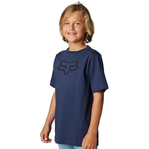 Fox Racing Kids Youth Legacy Short Sleeve Tee Deep Cobalt Size YS YL Image 4