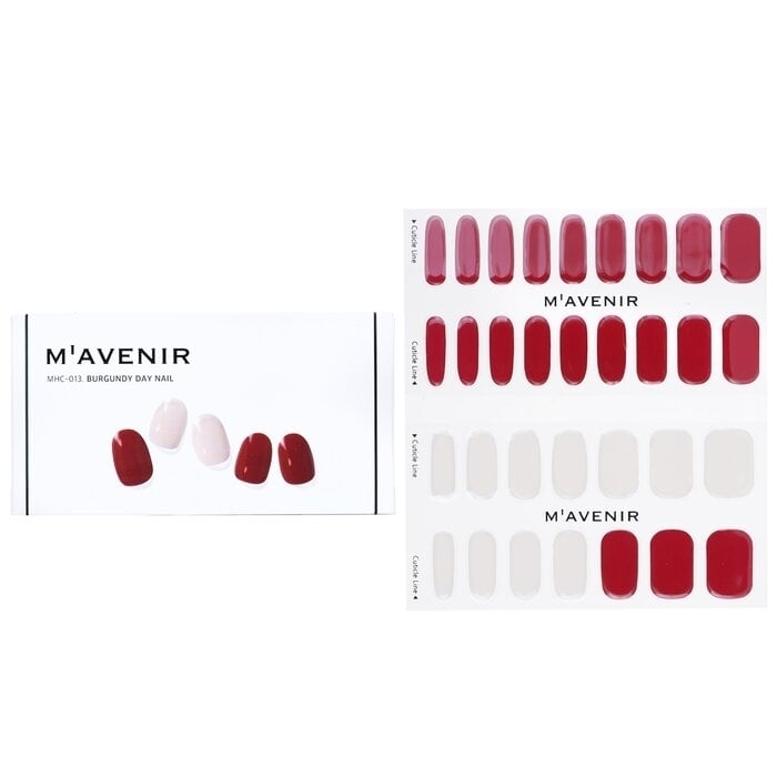 Mavenir - Nail Sticker (Red) - Burgundy Day Nail(32pcs) Image 1