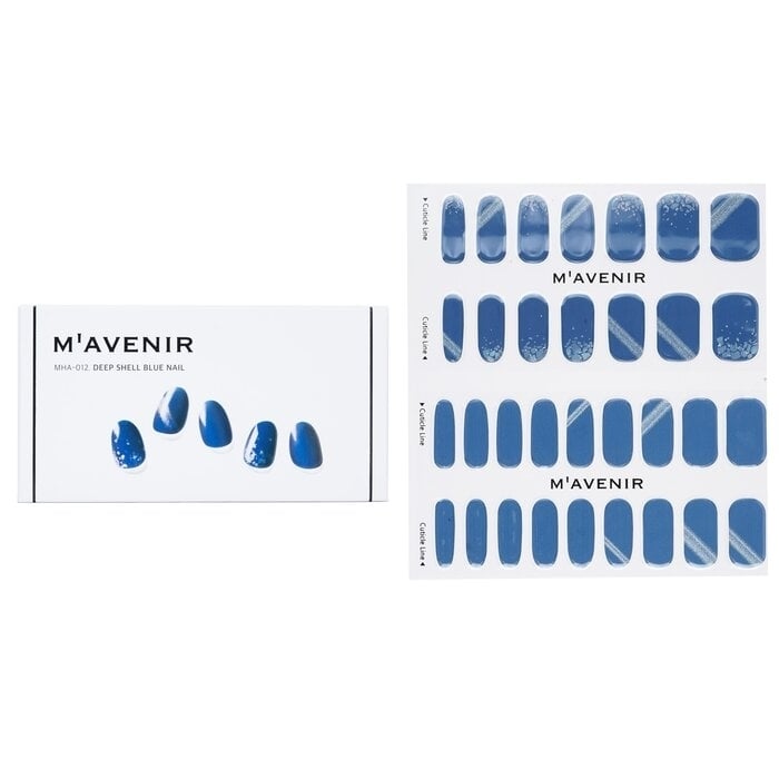 Mavenir - Nail Sticker (Blue) - Deep Shell Blue Nail(32pcs) Image 1