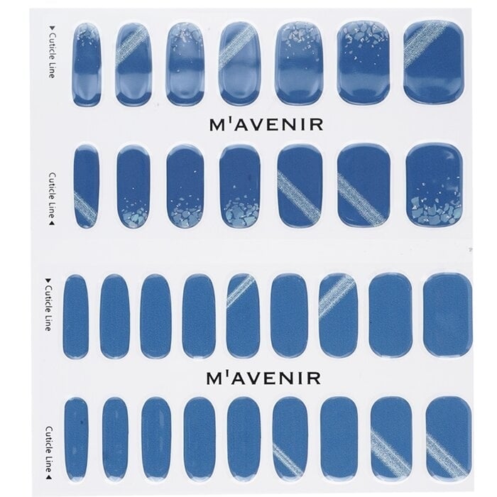 Mavenir - Nail Sticker (Blue) - Deep Shell Blue Nail(32pcs) Image 2