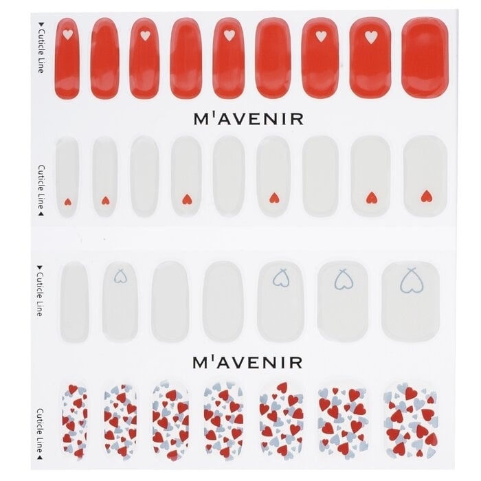 Mavenir - Nail Sticker (Assorted Colour) - Little Heart Nail(32pcs) Image 2