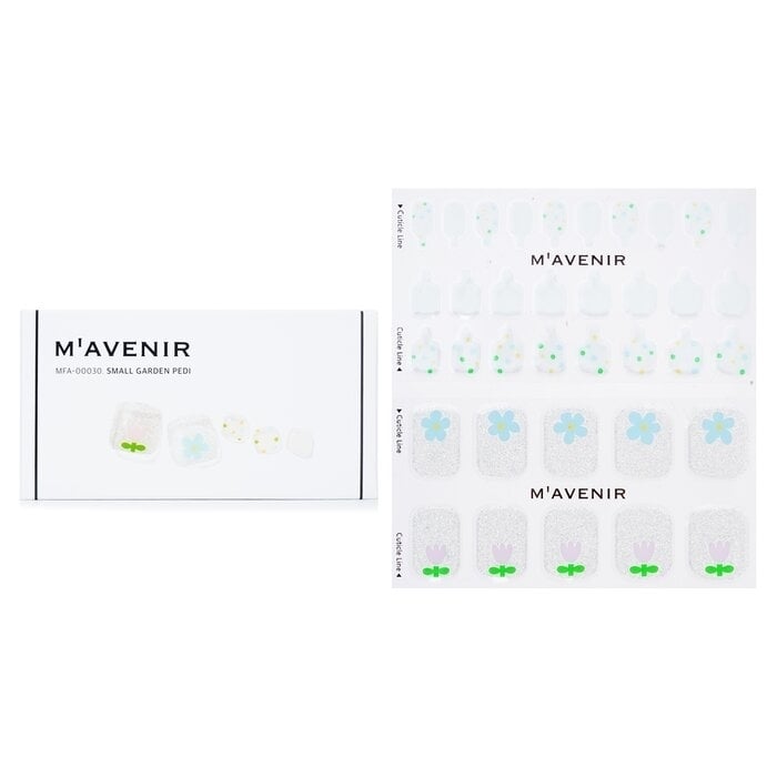 Mavenir - Nail Sticker (White) - Small Garden Pedi(36pcs) Image 1