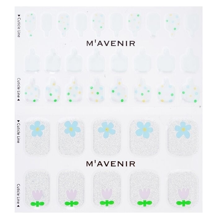 Mavenir - Nail Sticker (White) - Small Garden Pedi(36pcs) Image 2