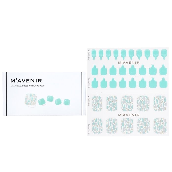 Mavenir - Nail Sticker (Blue) - Shell With Jade Pedi(36pcs) Image 1