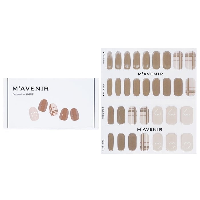 Mavenir - Nail Sticker (Brown) - Brown Milk Tea Nail(32pcs) Image 1