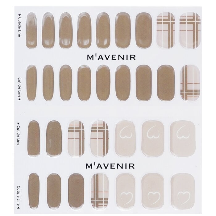 Mavenir - Nail Sticker (Brown) - Brown Milk Tea Nail(32pcs) Image 2