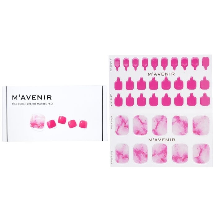 Mavenir - Nail Sticker (Pink) - Cherry Marble Pedi(36pcs) Image 1