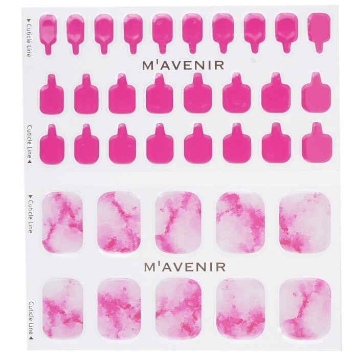 Mavenir - Nail Sticker (Pink) - Cherry Marble Pedi(36pcs) Image 2