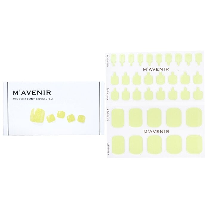 Mavenir - Nail Sticker (Yellow) - Lemon Crumble Pedi(36pcs) Image 1