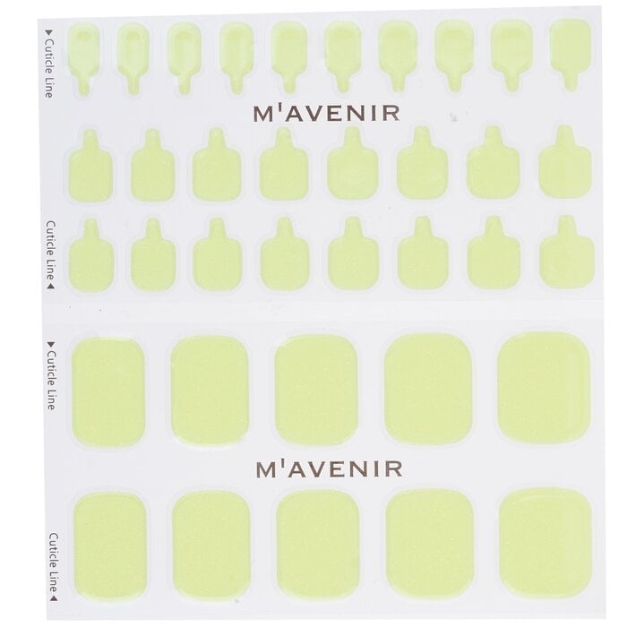 Mavenir - Nail Sticker (Yellow) - Lemon Crumble Pedi(36pcs) Image 2