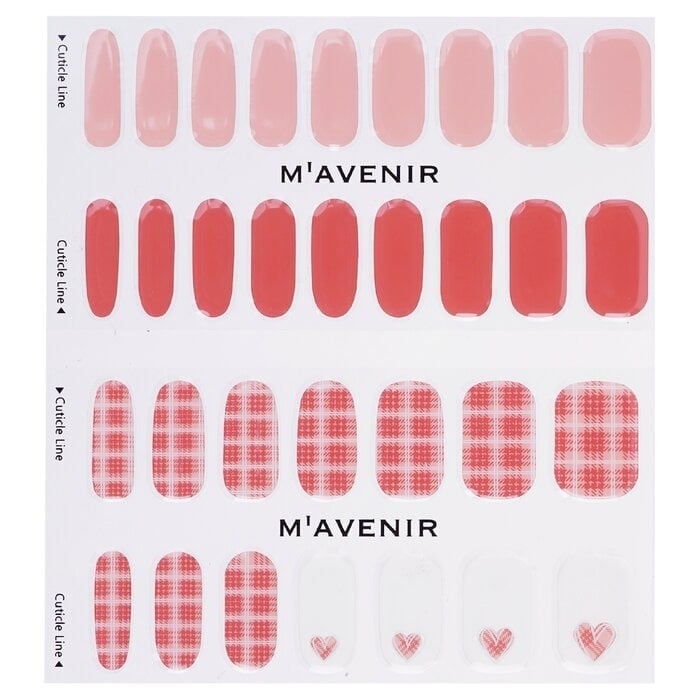 Mavenir - Nail Sticker (Pink) - Glen Check Antique Pink Nail(32pcs) Image 2