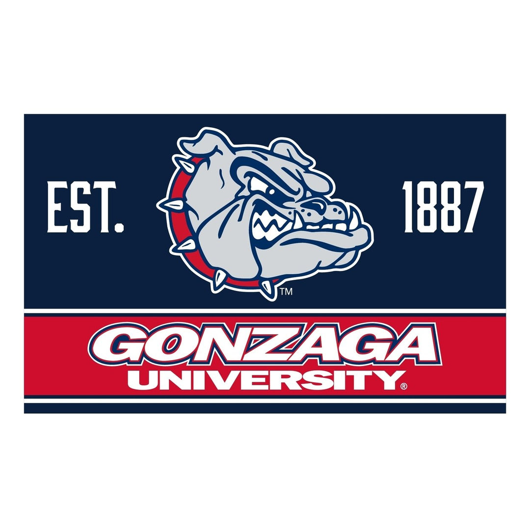 Gonzaga Bulldogs Wood Sign with Frame Image 1