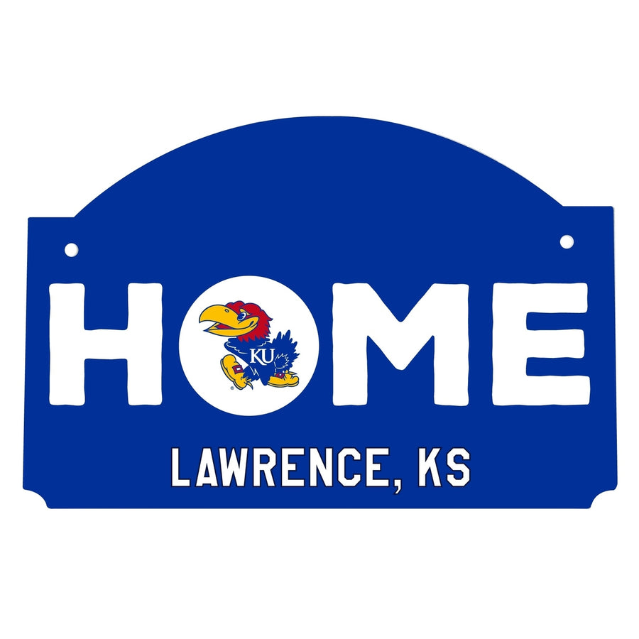 Kansas Jayhawks Wood Sign with String Image 1