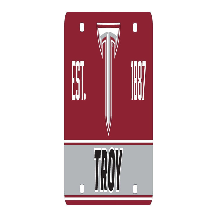 NCAA Troy University Metal License Plate - Lightweight Sturdy and Versatile Image 2