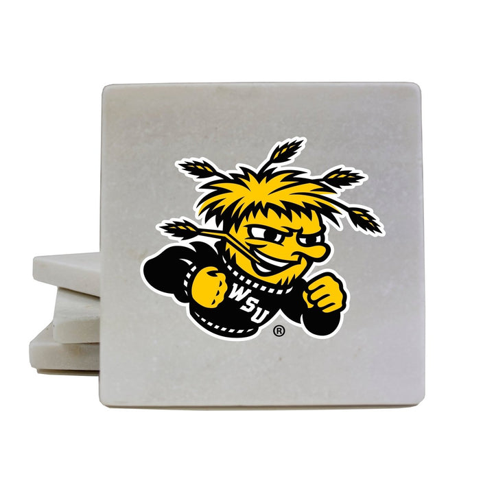 Wichita State Shockers Officially Licensed Coasters - Choose Marble or Acrylic Material for Ultimate Team Pride Image 2