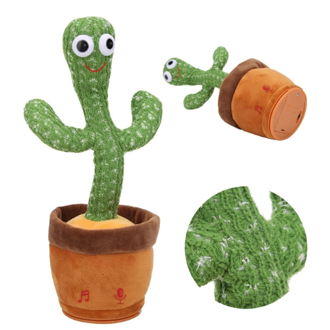 Dancing Cactus Toy Plush Talking Singing USB Rechargeable for Babies Toddlers Image 4