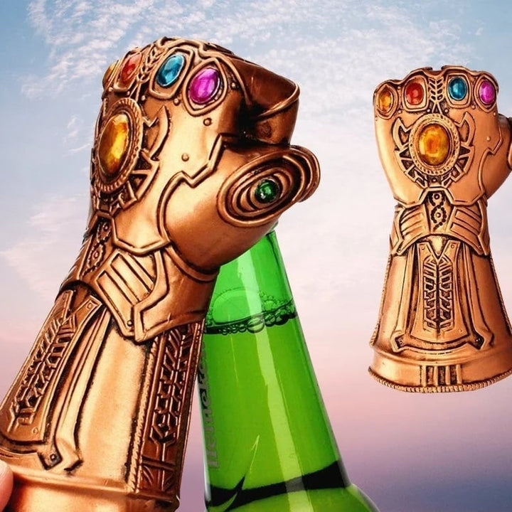 Eddieson Thanos Gauntlet Bottle Opener Retro Copper Superhero Gift Bar Decor Image 7