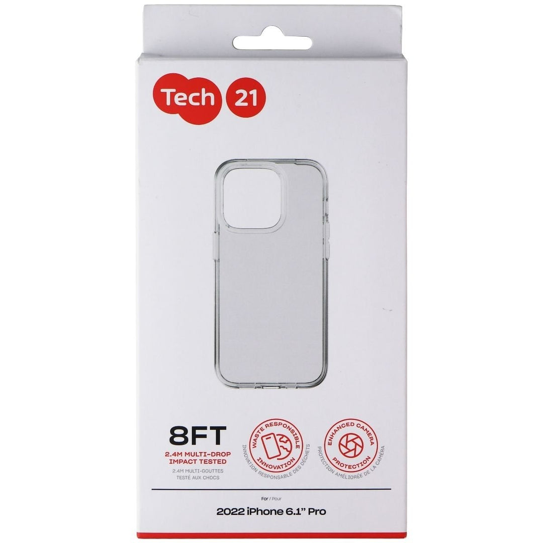 Tech21 Evo Lite Series Gel Case for Apple iPhone 14 Pro - Clear Image 1