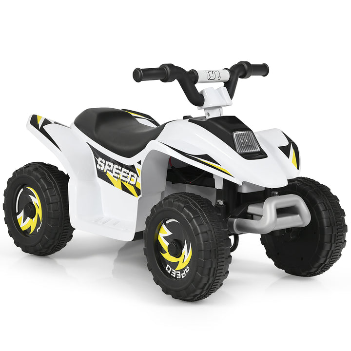 Costway 6V Kids Electric Quad ATV 4 Wheels Ride On Toy Toddlers ForwardandReverse White\Black\Blue\Red Image 6