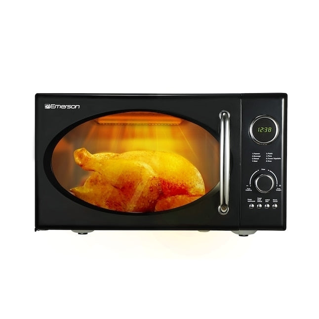 Emerson Radio 0.9-cu ft 800-Watt Countertop Microwave (Black) Image 8
