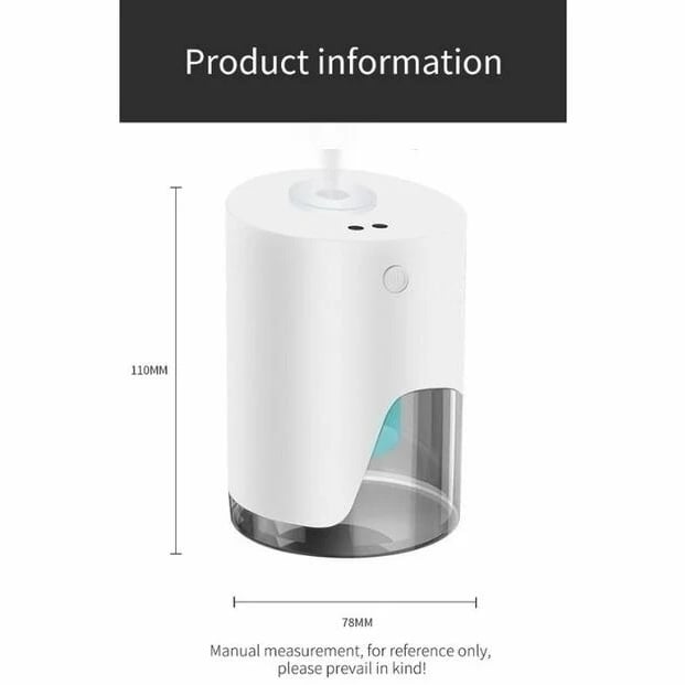 BARSUPPLY Touchless Hand Sanitizer Dispenser White Infrared Sensor Portable 360-Degrees Image 4