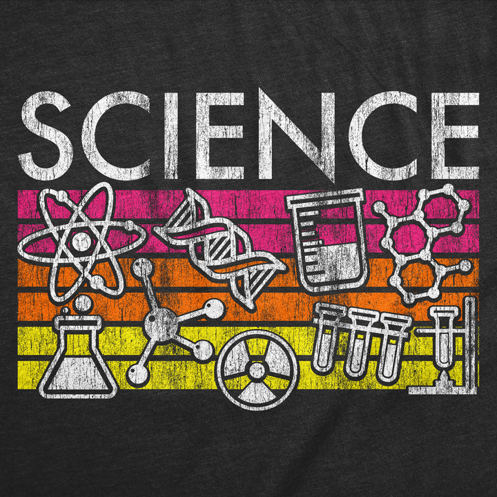 Mens Science Stripes Funny T Shirts Awesome Scientific Graphic Tee For Men Image 2