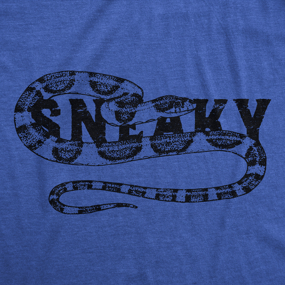 Womens Funny T Shirts Sneaky Snake Sarcastic Graphic Tee For Ladies Image 2