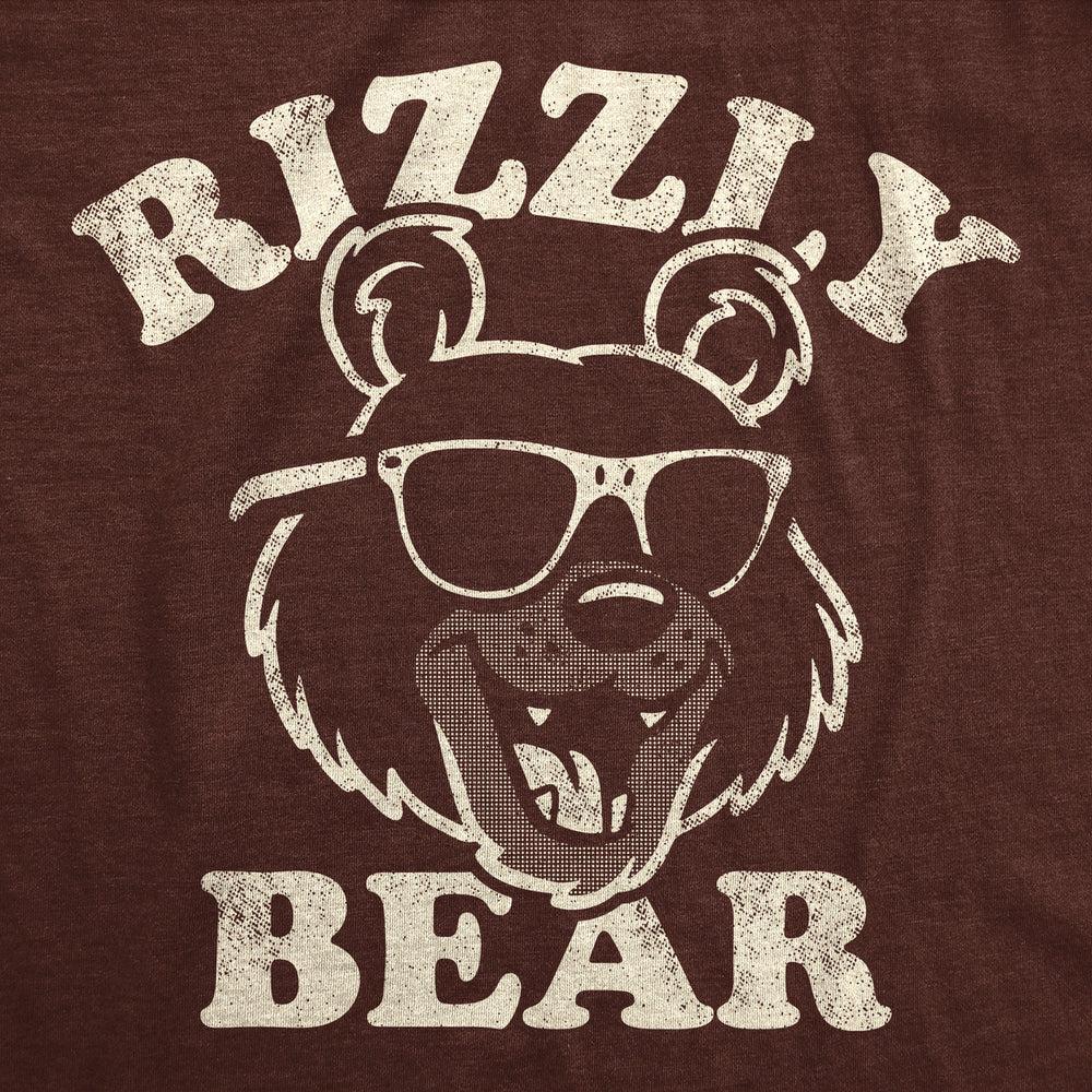 Mens Funny T Shirts Rizzly Bear Sarcastic Graphic Tee For Men Image 2