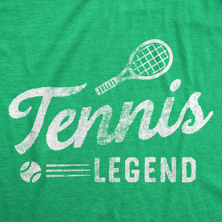 Womens Funny T Shirts Tennis Lengend Sarcastic Sports Graphic Tee For Ladies Image 2