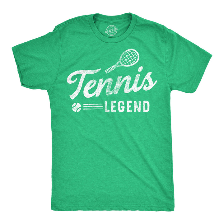 Mens Funny T Shirts Tennis Lengend Sarcastic Sports Graphic Tee For Men Image 1