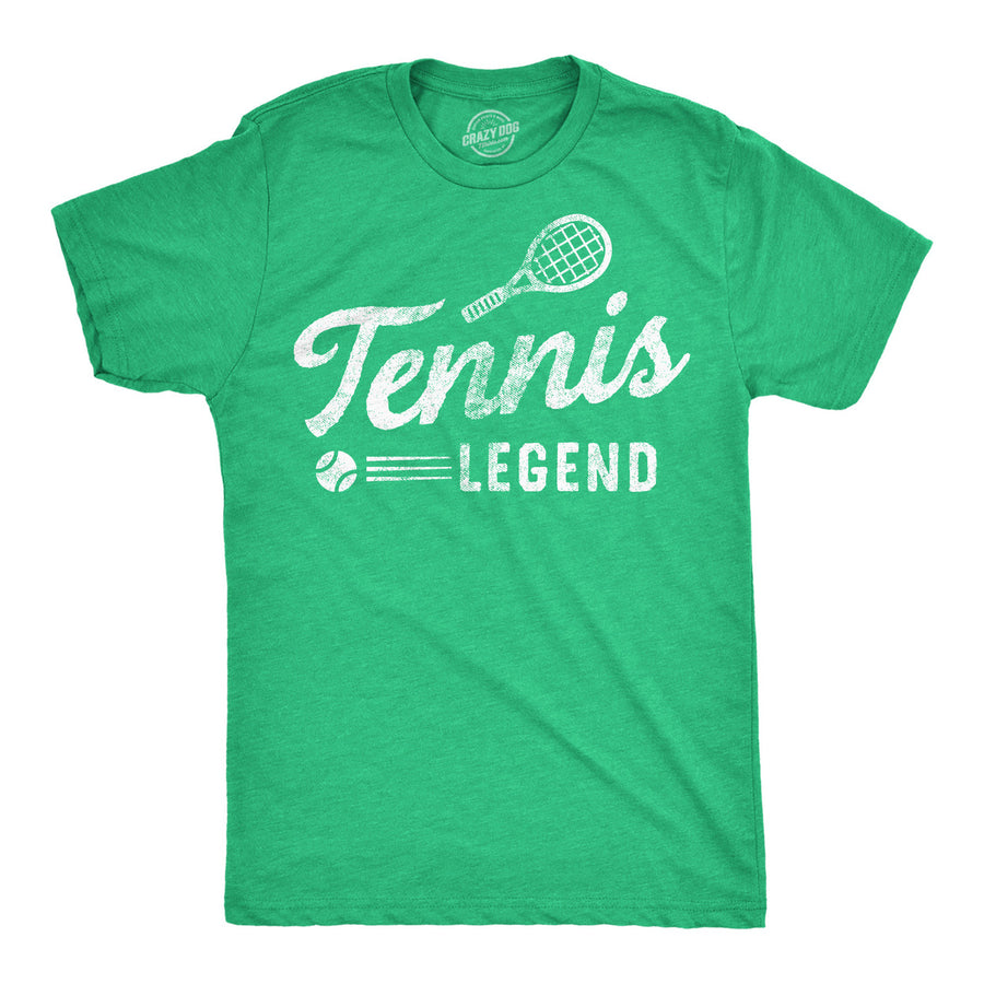 Mens Funny T Shirts Tennis Lengend Sarcastic Sports Graphic Tee For Men Image 1