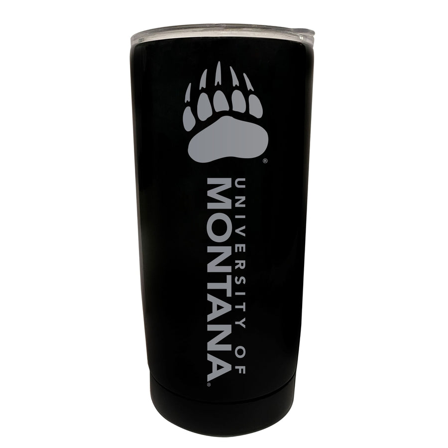 Montana University 16 oz Stainless Steel Etched Tumbler - Choose Your Color Image 1