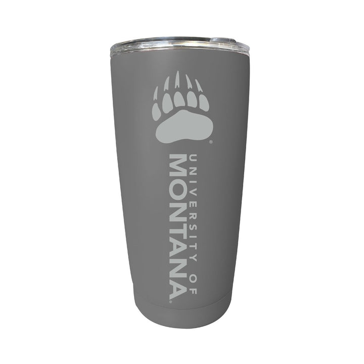 Montana University 16 oz Stainless Steel Etched Tumbler - Choose Your Color Image 2