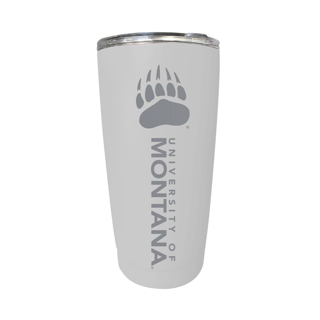 Montana University 16 oz Stainless Steel Etched Tumbler - Choose Your Color Image 4