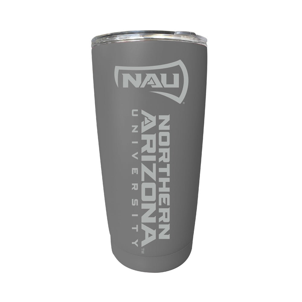 Northern Arizona University 16 oz Stainless Steel Etched Tumbler - Choose Your Color Image 2