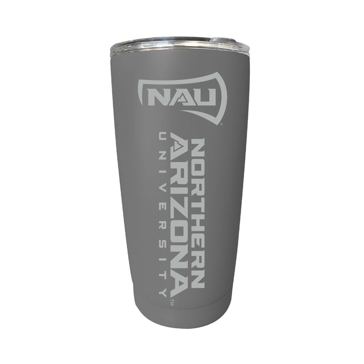 Northern Arizona University 16 oz Stainless Steel Etched Tumbler - Choose Your Color Image 1