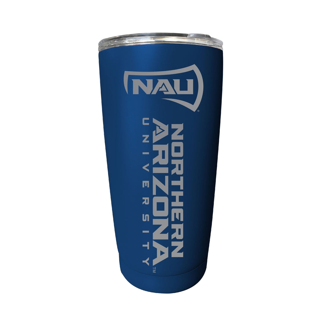 Northern Arizona University 16 oz Stainless Steel Etched Tumbler - Choose Your Color Image 3